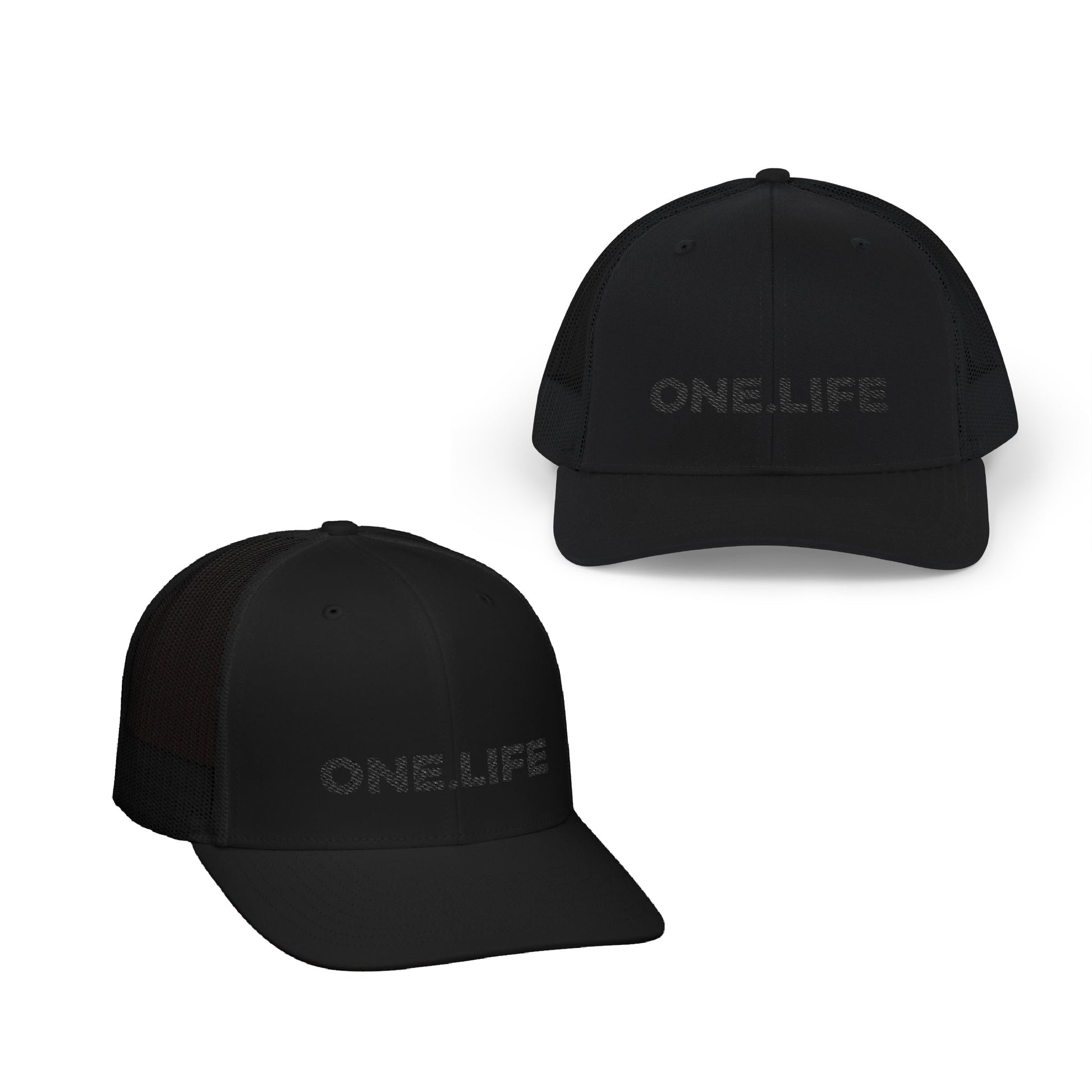 'One Life' Trucker Cap - Black