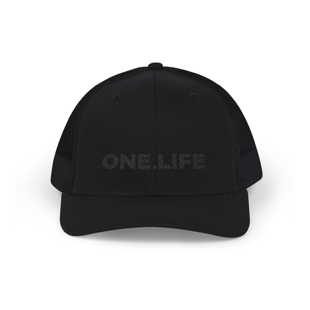 'One Life' Trucker Cap - Black