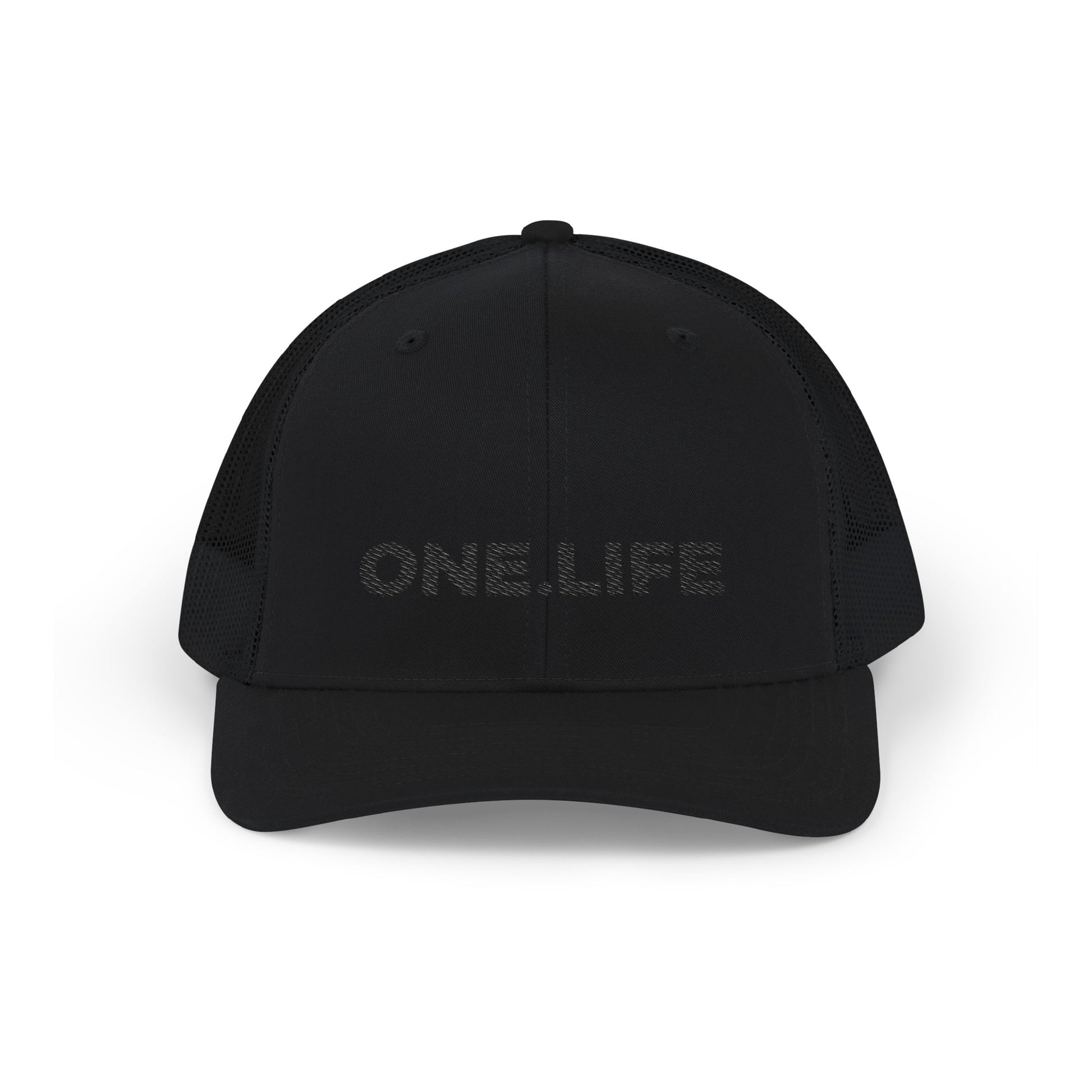 'One Life' Trucker Cap - Black