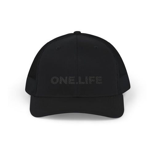 'One Life' Trucker Cap - Black