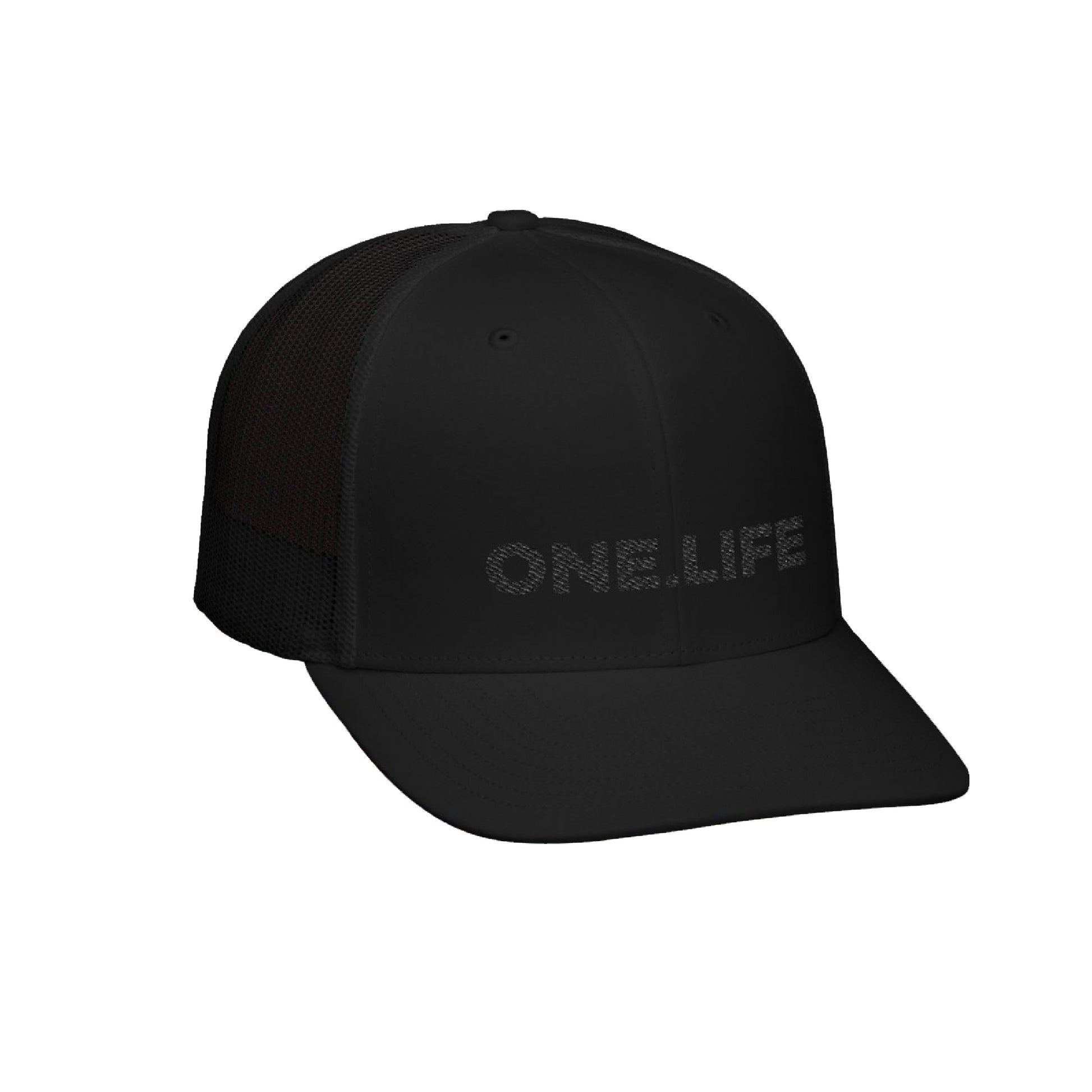 'One Life' Trucker Cap - Black