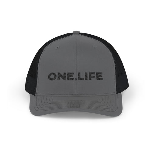 'One Life' Trucker Cap - Charcoal