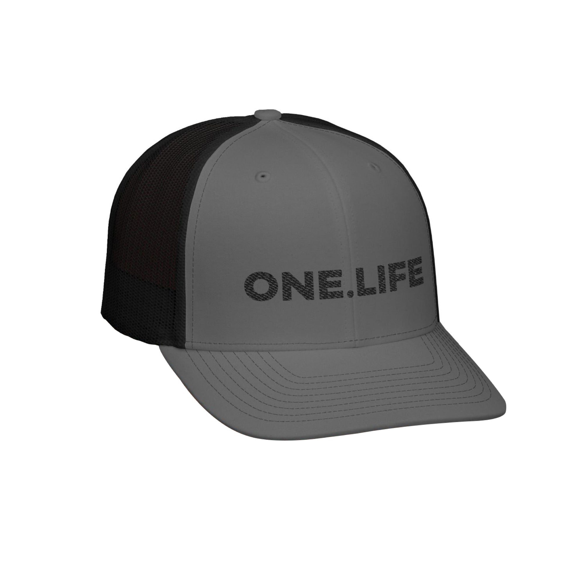 'One Life' Trucker Cap - Charcoal